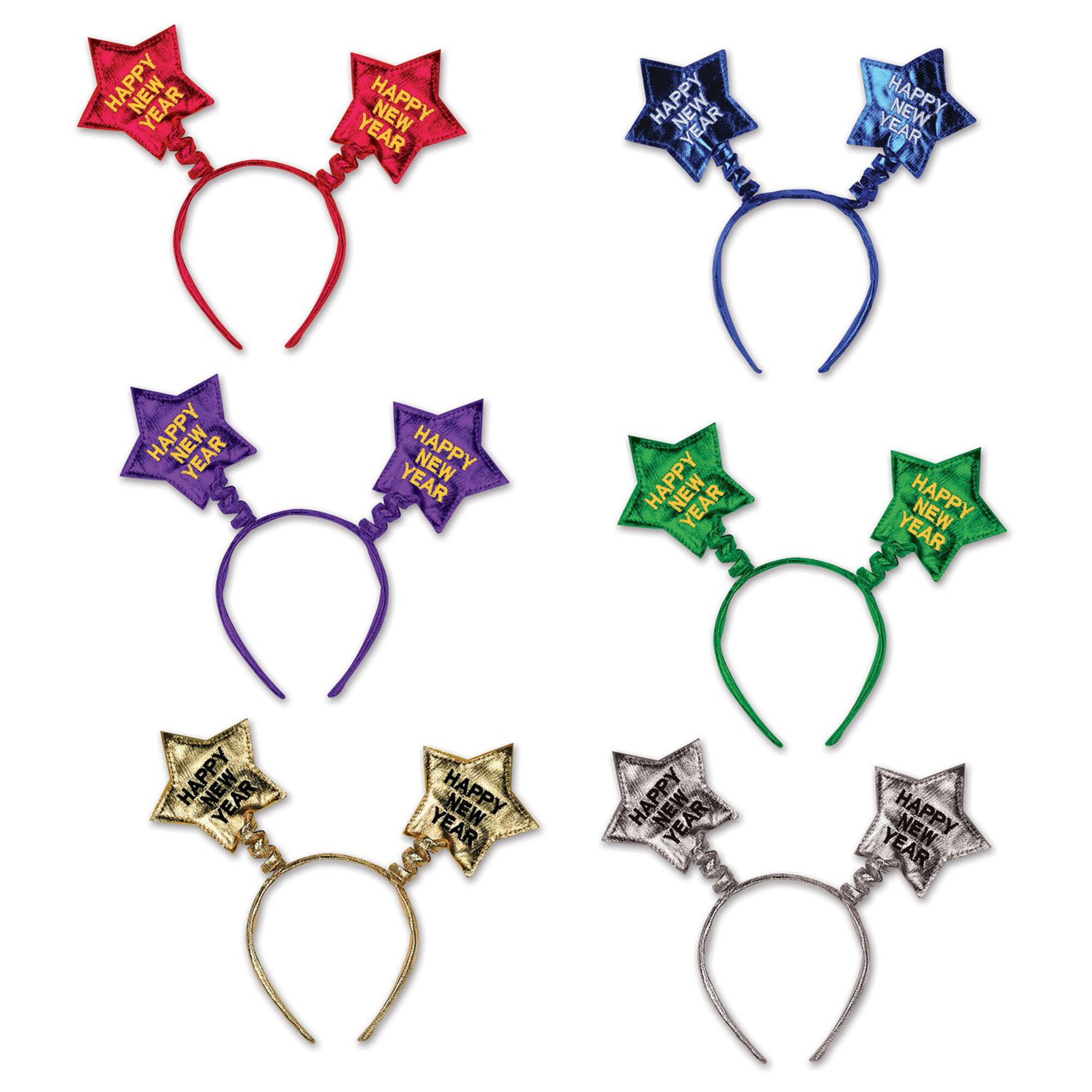 Beistle Adult Happy New Year Star Boppers, 6ct.
